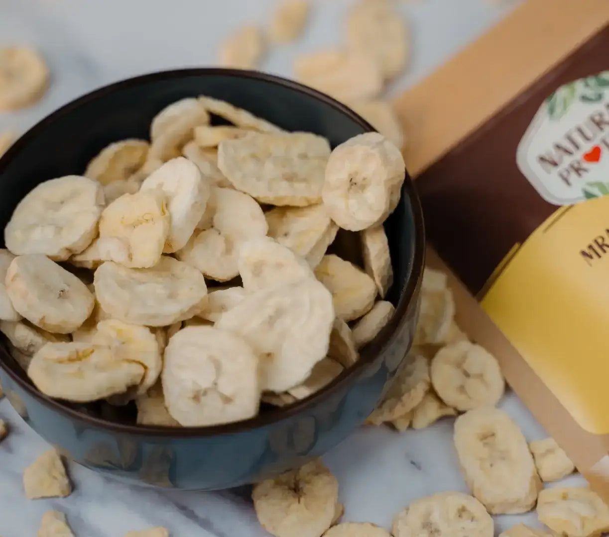 NaturalProtein Mrazem sušené banány - plátky 50 g