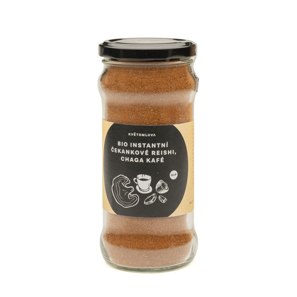 Květomluva bio instantní čekankové reishi chaga kafé 115 g