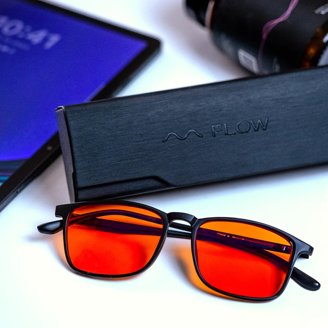 Flow Screen glasses - červená skla