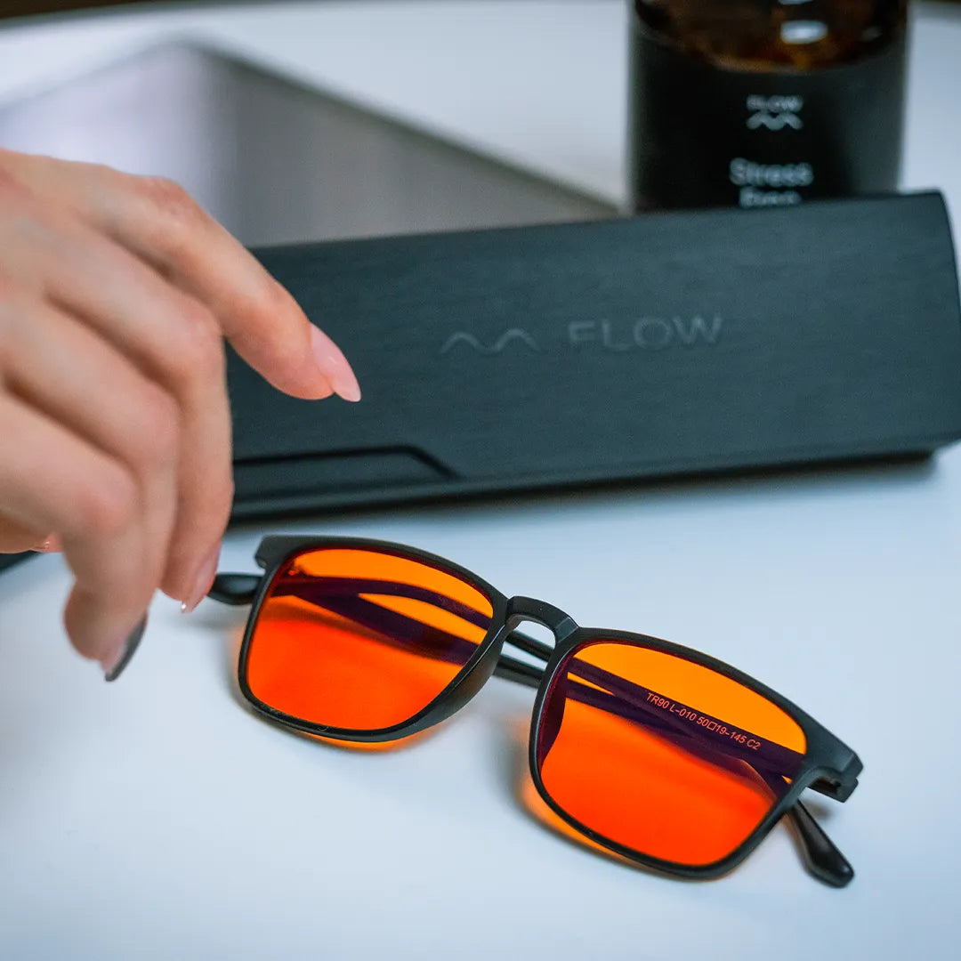Flow Screen glasses - červená skla