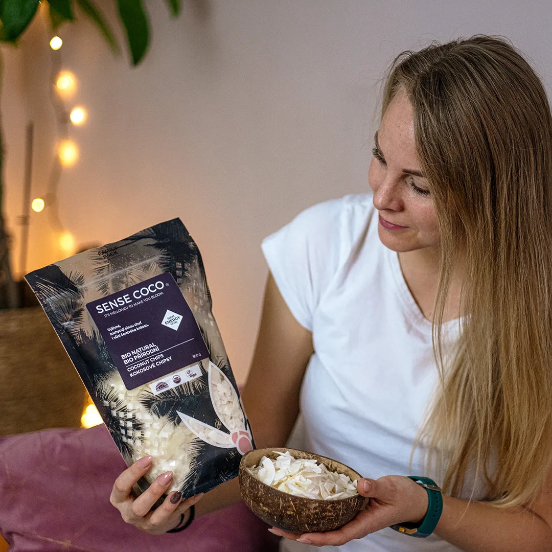 Sense Coco Bio kokosové chipsy přírodní 500 g