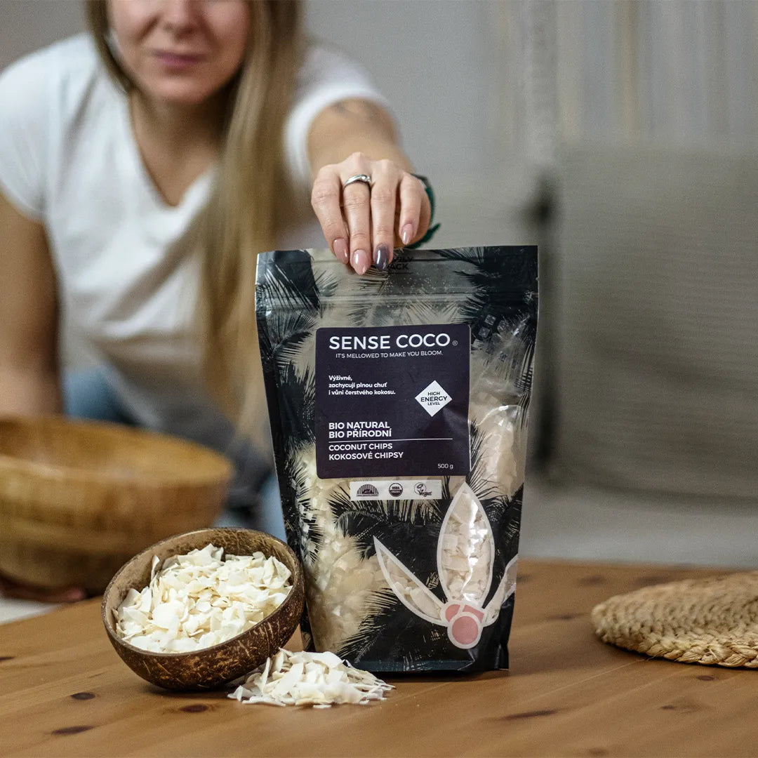 Sense Coco Bio kokosové chipsy přírodní 500 g
