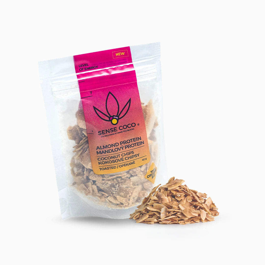 Sense Coco Bio kokosové chipsy proteinové 40 g