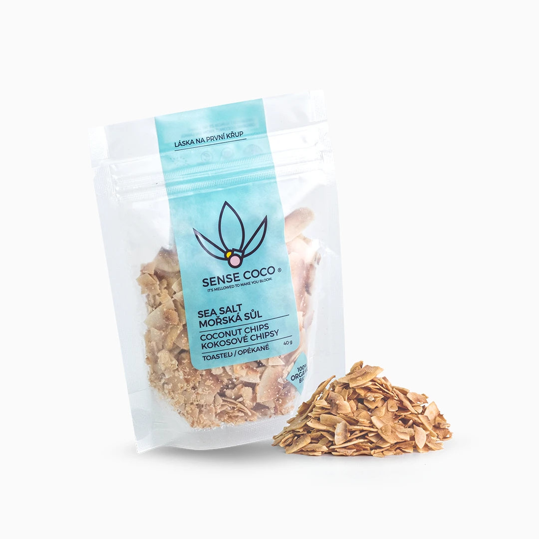 Sense Coco Bio kokosové chipsy slané 40 g