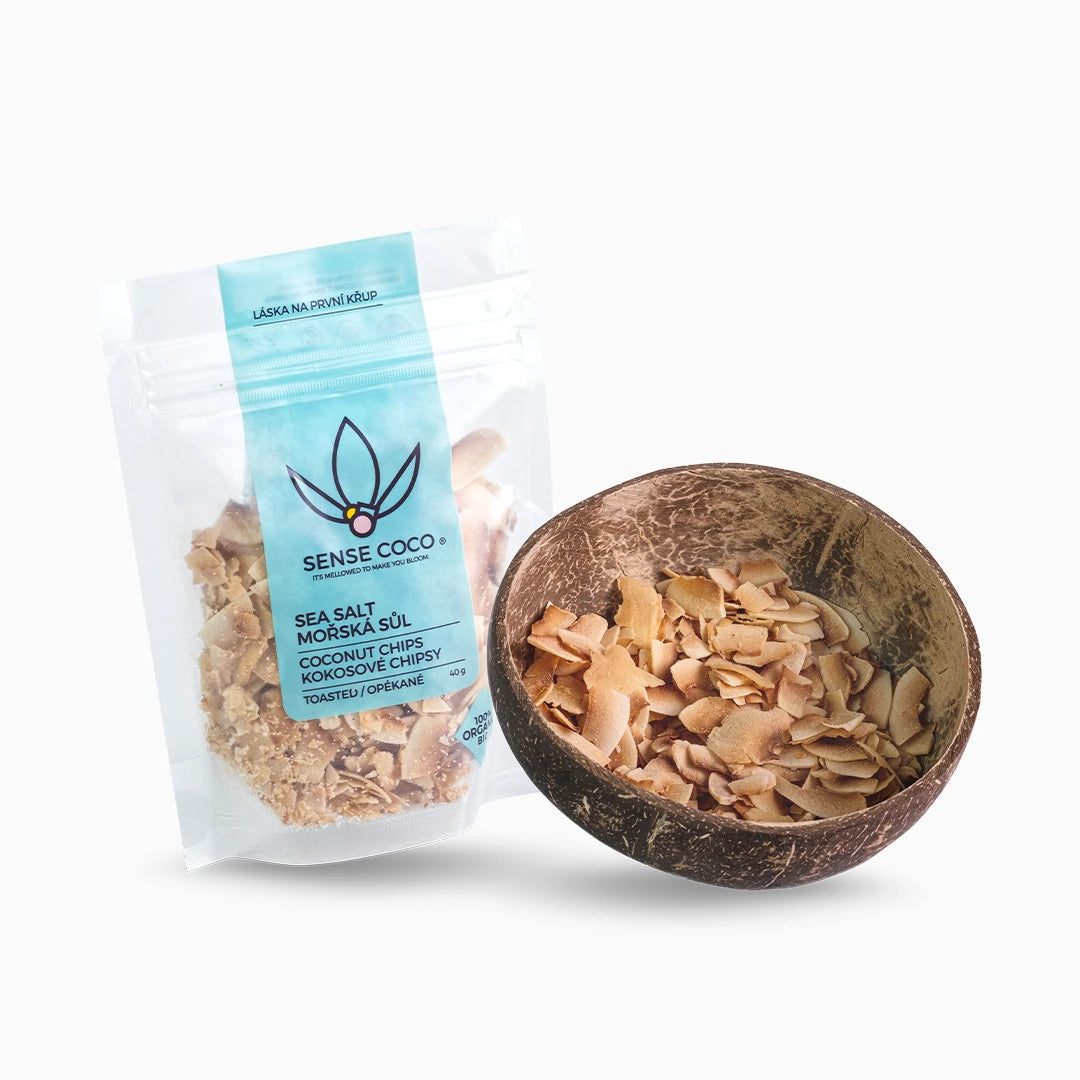 Sense Coco Bio kokosové chipsy slané 40 g