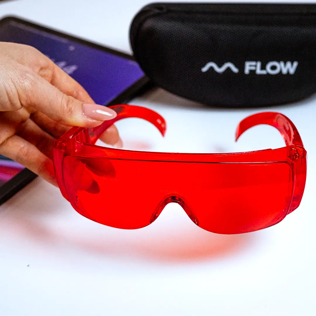 Flow Screen glasses - sleep červené brýle