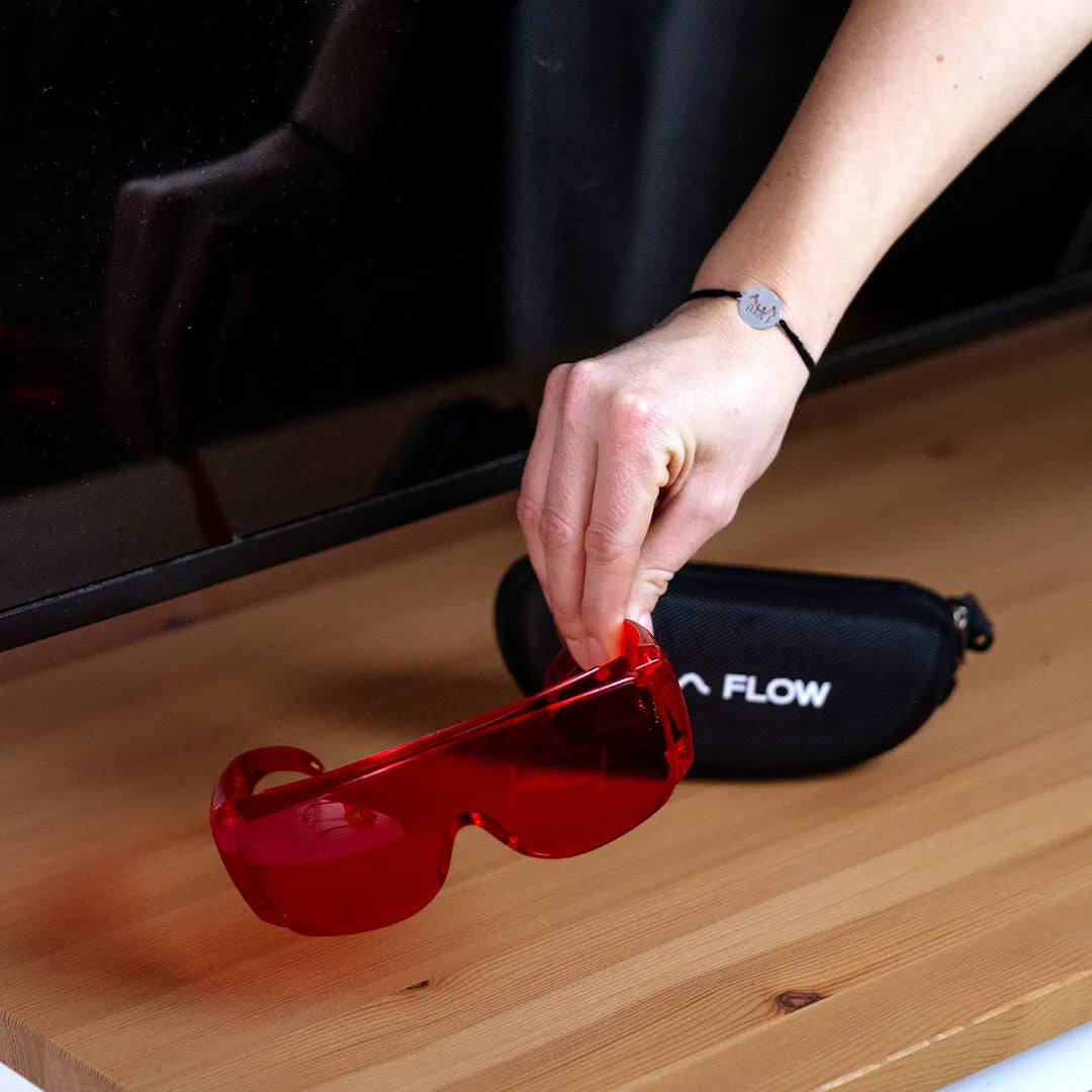 Flow Screen glasses - sleep červené brýle