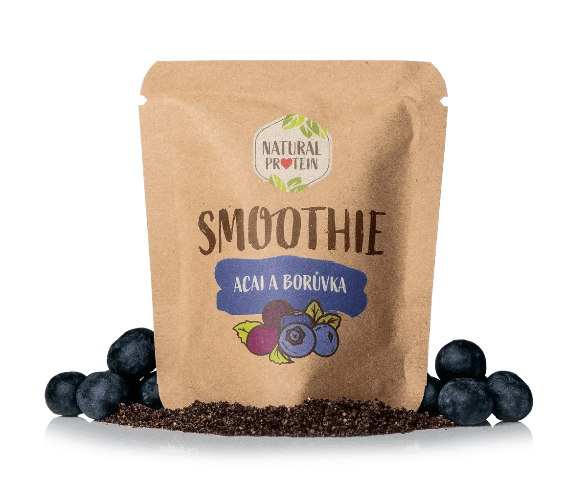 NaturalProtein Smoothie - Borůvka a acaii (20 g)
