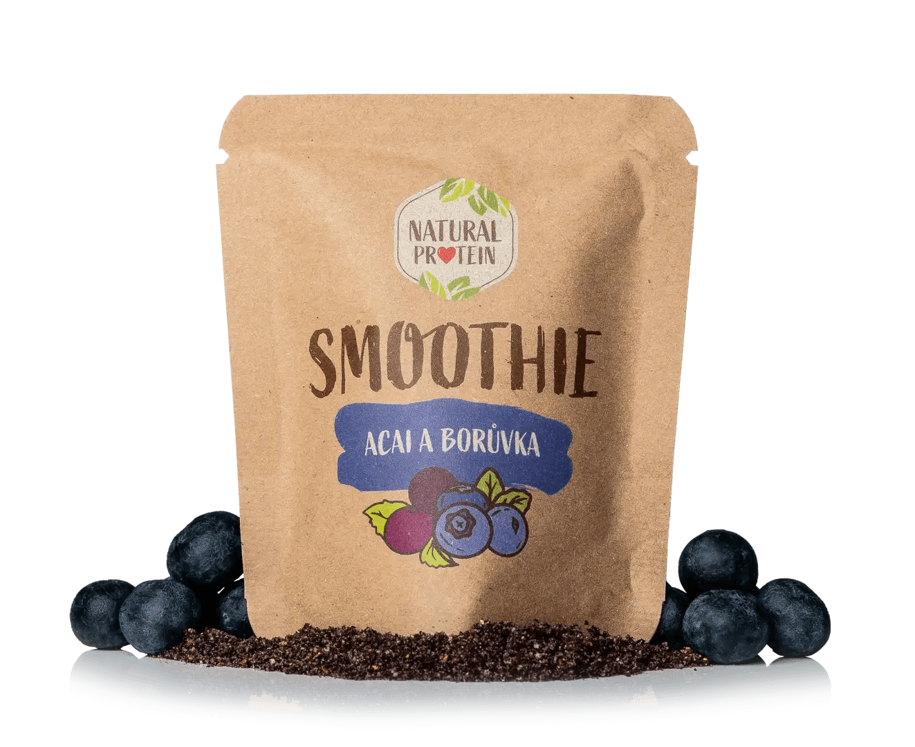 NaturalProtein Smoothie - Borůvka a acaii (20 g)