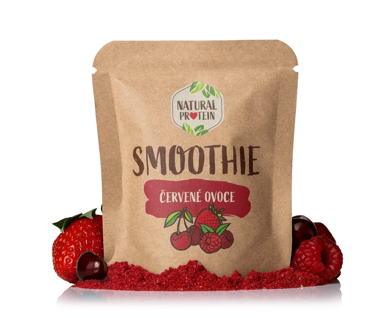 NaturalProtein Smoothie - Červené ovoce (20 g)
