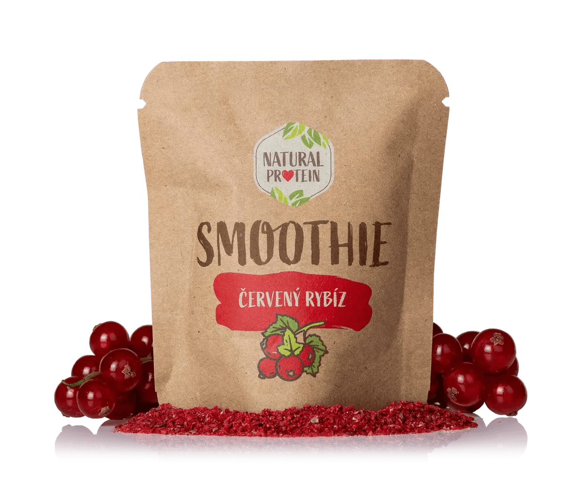 NaturalProtein Smoothie - Červený rybíz (20 g)