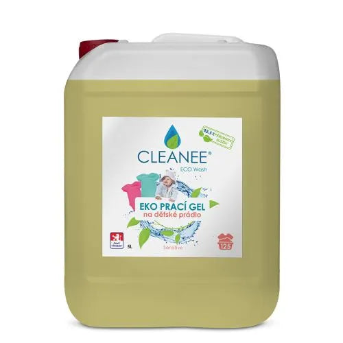 Cleanee EKO prací gel na dětské prádlo - 92,5% přírodní 5 l