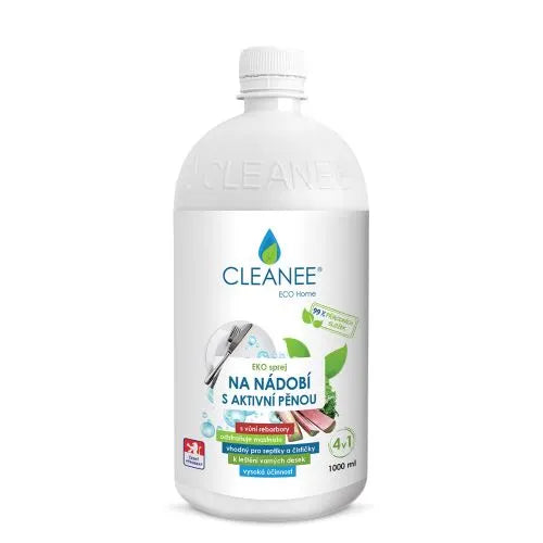 Cleanee EKO sprej na nádobí rebarbora 1 l