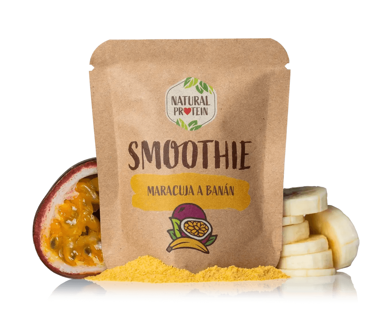 NaturalProtein Smoothie - Maracuja a Banán (20 g)