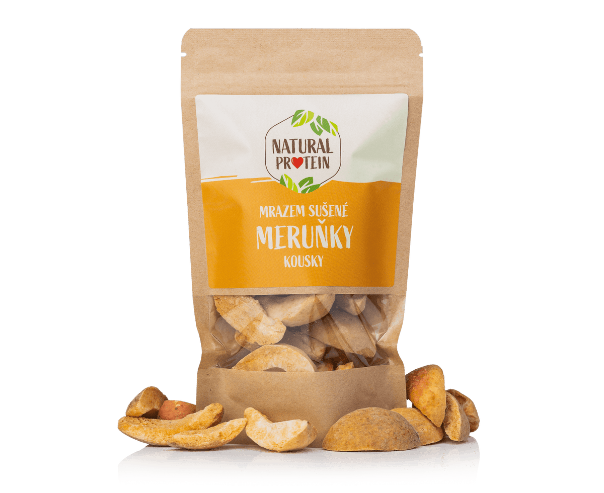 NaturalProtein Mrazem sušené meruňky - kousky (40 g)