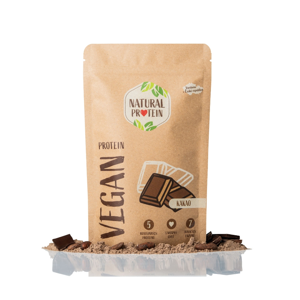 NaturalProtein Veganský protein - kakao 350 g