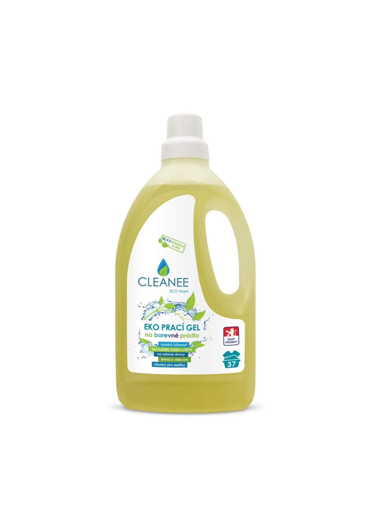 Cleanee EKO prací gel na barevné prádlo - 92,5% přírodní 1,5 l