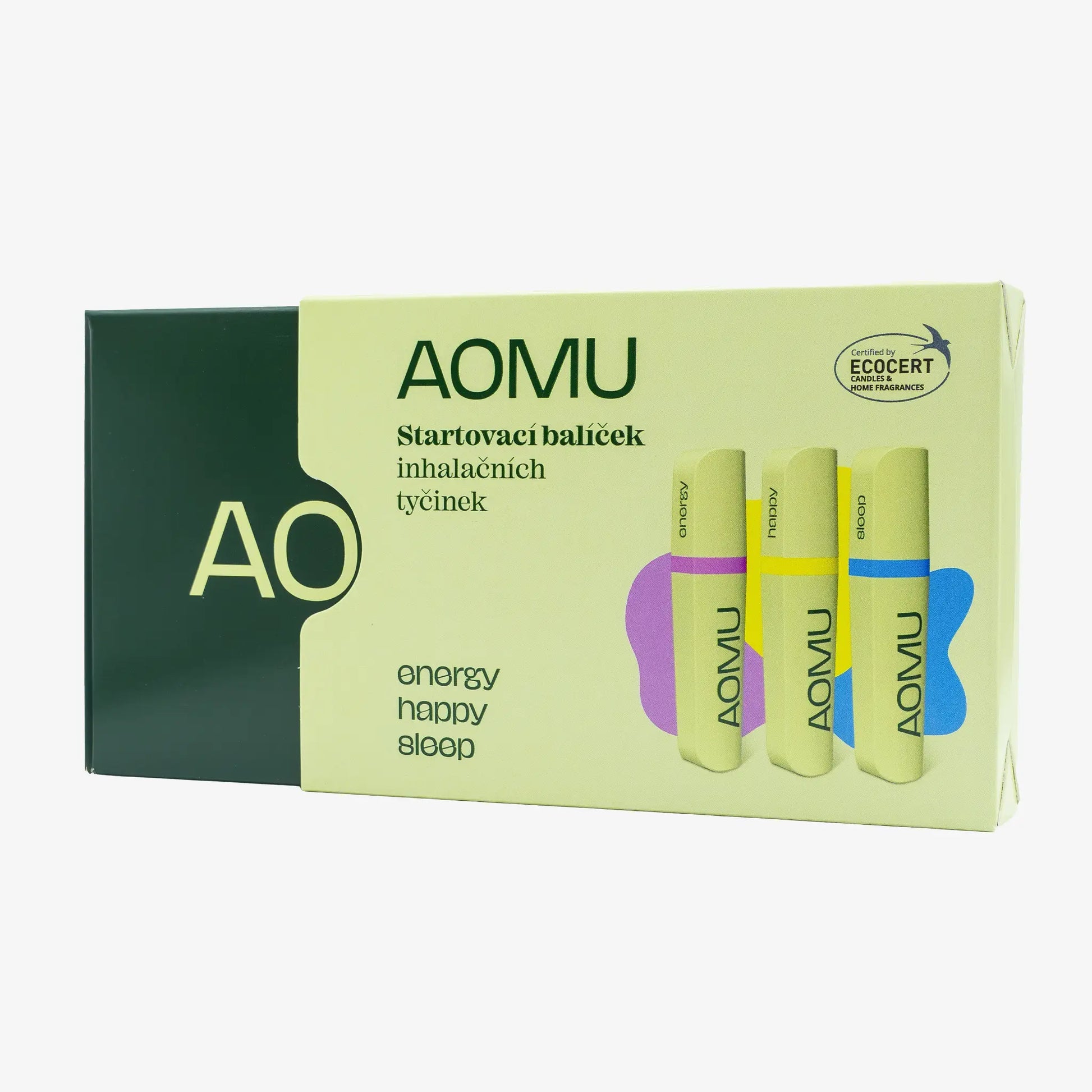 Aomu Startovací balíček inhalačních tyčinek - Happy, Energy a Sleep