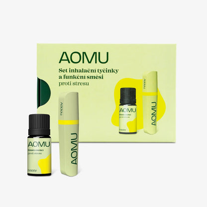 Aomu Happy – zvýhodněný set inhalační tyčinky & směsi olejů proti stresu