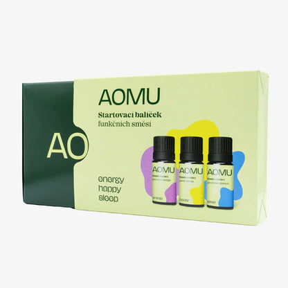 Aomu Startovací balíček funkčních směsí - Happy, Sleep, Energy