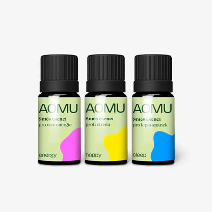 Aomu Startovací balíček funkčních směsí - Happy, Sleep, Energy