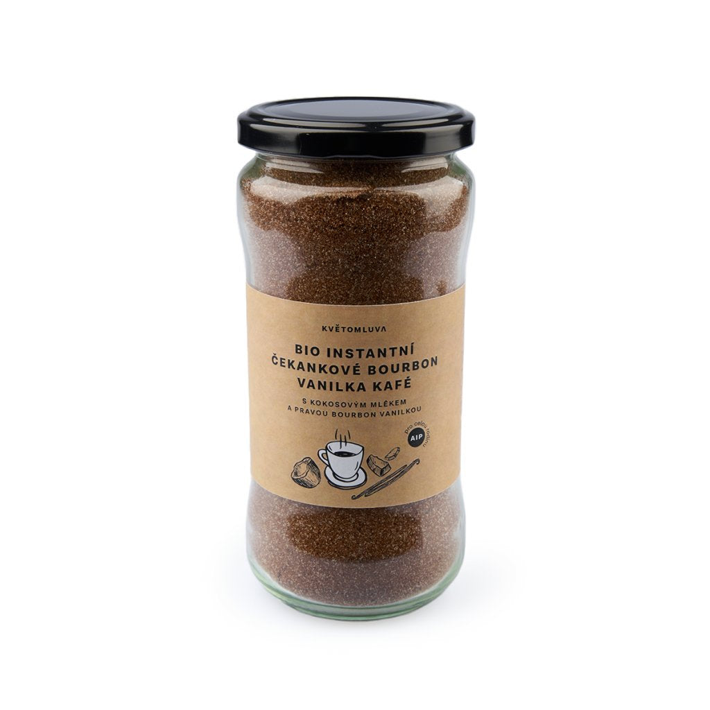 Květomluva bio instantní čekankové vanilka bourbou kafé 115 g