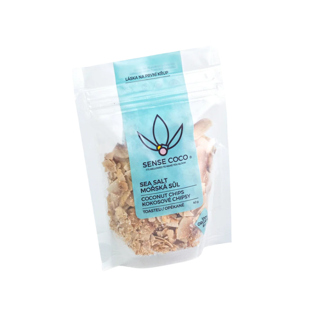 Sense Coco Bio kokosové chipsy slané 40 g