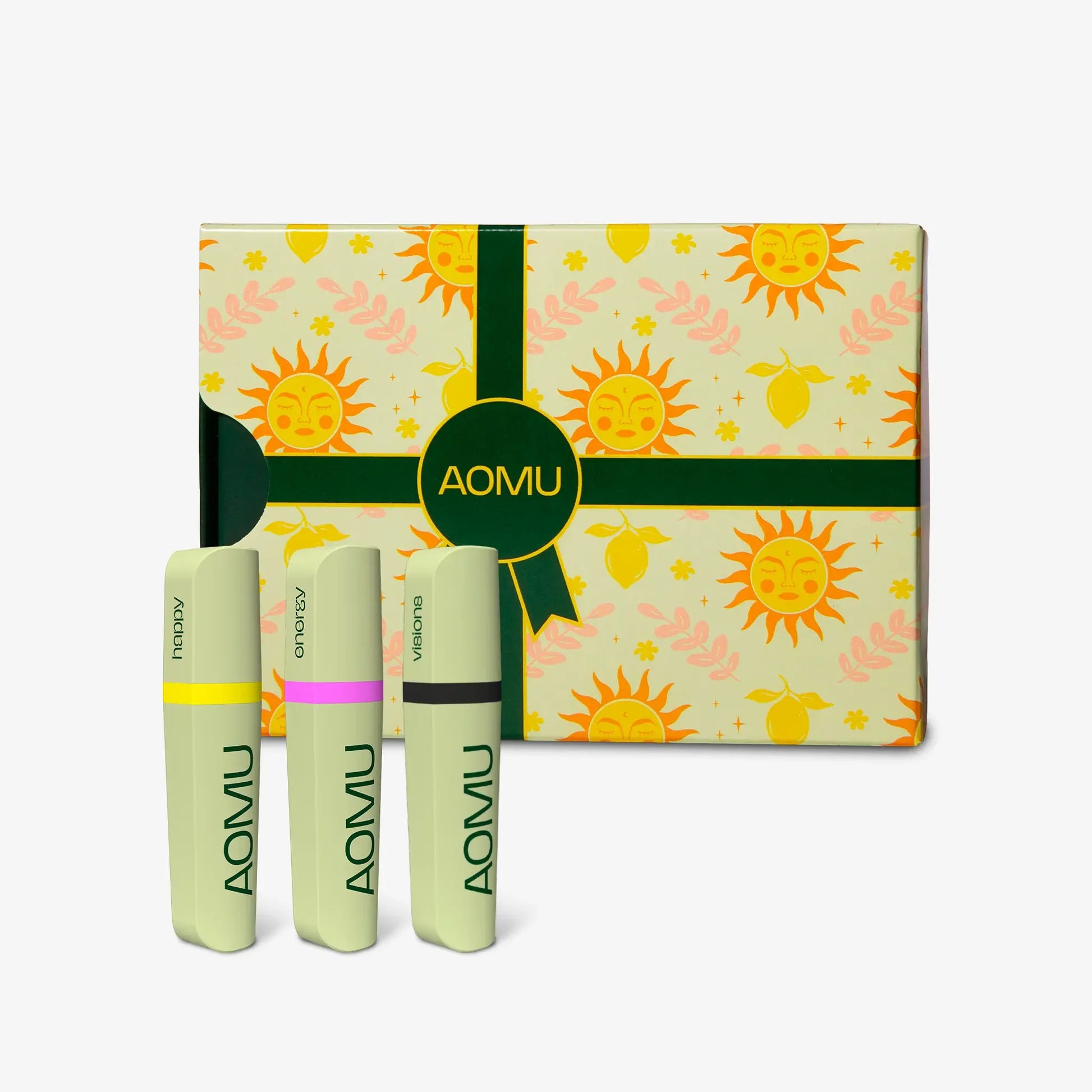 Aomu Dárkový balíček inhalačních tyčinek – Radost a energie pro nová předsevzetí