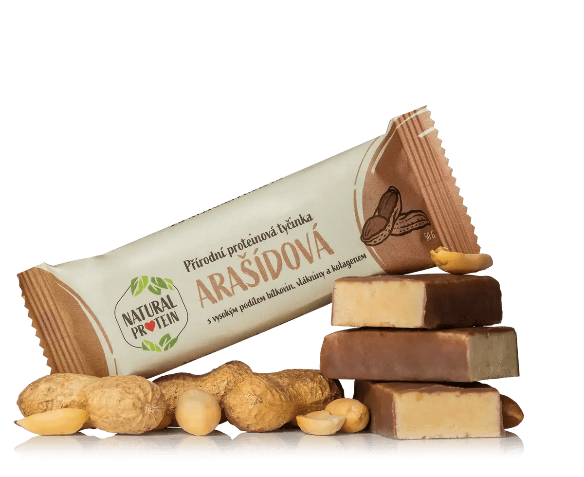 NaturalProtein Proteinová tyčinka s kolagenem - Arašídová (50 g)