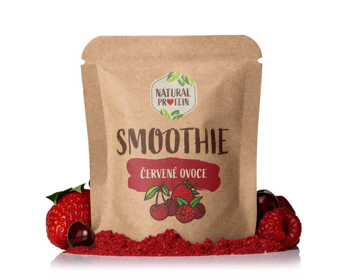 NaturalProtein Smoothie - Červené ovoce (20 g)