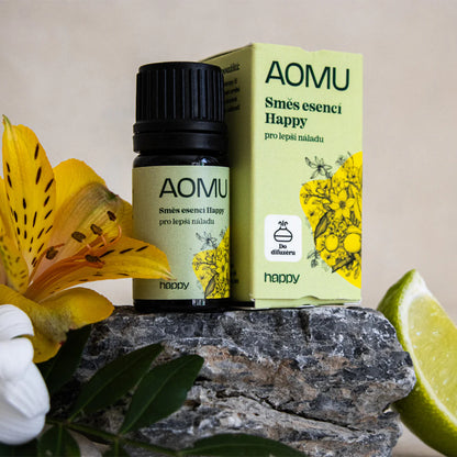 Aomu Happy – směs esenciálních olejů proti stresu 5 ml