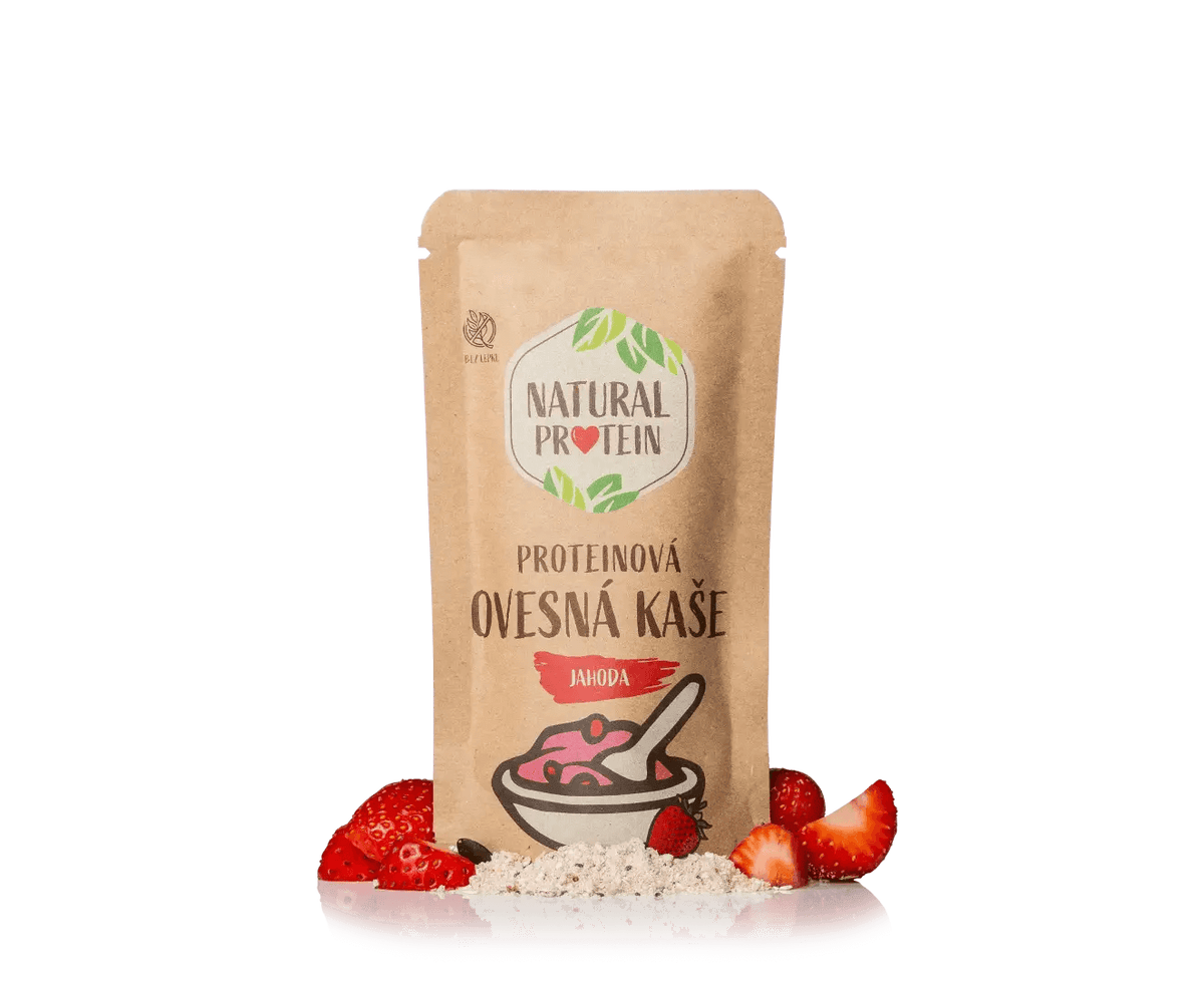 Naturalprotein Proteinová ovesná kaše - Jahoda (60g)