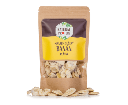 NaturalProtein Mrazem sušené banány - Plátky (50 g)