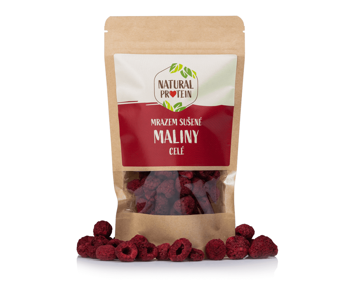 NaturalProtein Mrazem sušené maliny - celé (35 g)
