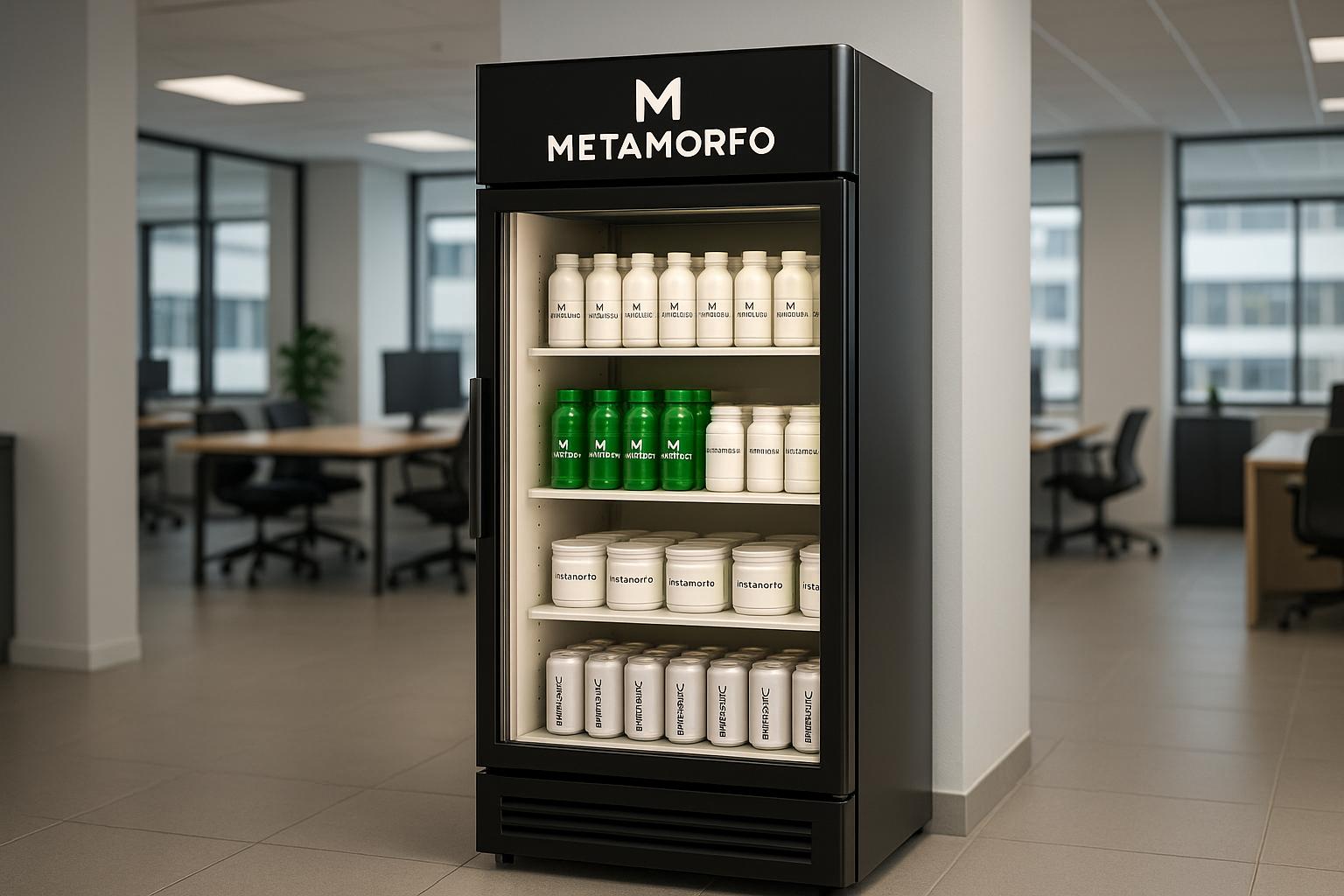  Shop-in-Shop lednice
Designová lednice s produkty Metamorfo přímo na pracovišti.